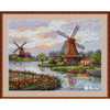 Dutch Windmills Counted Cross Stitch Kit by Merejka