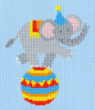 The Balancing Act Little Stitches Jump Cross Stitch Kit by Kate Hadfield 