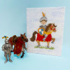 The Knights Tale Little Stitches Jump Cross Stitch Kit by Kate Hadfield 