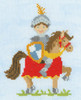 The Knights Tale Little Stitches Jump Cross Stitch Kit by Kate Hadfield 