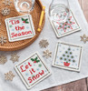 Christmas Drinks Coasters Set of 4 Cross Stitch Kit by Anchor