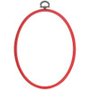 Red Flexi Hoop Oval 13cm x 18cm Sewing Accessories Kit by Permin