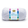 3 x 100g 24/7 Cotton - White Yarn By Lion