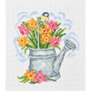 Jug and Tulips Counted Cross Stitch Kit by Permin