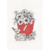 Flowerpot Counted Cross Stitch Kit By Permin 