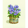 Purple Violets Counted Cross Stitch Kit by RTO