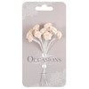 Ribbon Rose: 15mm: Pack of 12: Ivory