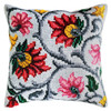 Floral Ornament Chunky Cross Stitch Cushion Kit by Collection D'Art