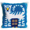 Dusk Tiger Chunky Cross Stitch Cushion Kit by Collection D'Art
