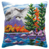 Autumn Landscape Chunky Cross Stitch Cushion Kit by Collection D'Art