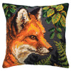 Fox Chunky Cross Stitch Cushion Kit by Collection D'Art