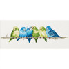 Budgerigars Counted Cross Stitch Kit by Permin