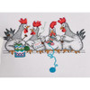 Chicken Talk Counted Cross Stitch Kit by Permin