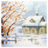 Winter Arrives: Snowy Cross Stitch Kit by Alisa