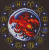 Zodiac signs Cancer Counted Cross Stitch Kit by Klart