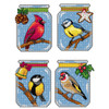 Set of 4 Birds Counted Cross Stitch Kit on Plastic Canvas by Orchidea