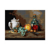 Still Life with White Teapot, Grapes, Chestnuts and Apple by Jean Chardin Canvas by Orchidea