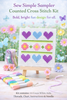 Sew Simple Sampler Square Cross Stitch Kit by Fat Cat