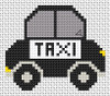 Sew Simple Taxi Cross Stitch Kit by Fat Cat