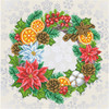Winter Wreath Beaded Embroidery Kit by VDV Winter Wreath Beaded Embroidery Kit by VDV