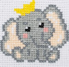 Elephant Beginners Counted Cross Stitch Kit By Trimits