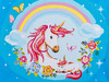 Mother and Baby Unicorn Paint-by-Numbers Kit by Vervaco
