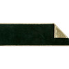 Premium Wire Edge Ribbon: Velvet: 25m x 63mm: Green & Gold by Groves
