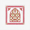 Filigree Arch Window  Cross stitch Card Kit by Heritage