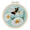 Bee and Flowers punch Needle Kit by Trimits
