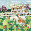 Snowy Cottage Cross stitch Card Kit by Heritage