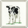 Little Friends Coaster Calf Cross Stitch Kit by Heritage