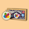 Happy Birthday! Balloons Mini Matchbox Cross Stitch Kit by The Crafty Kit Co.