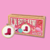 I'M HOT-TO-SEW! (cowboy boot) Mini Matchbox Cross Stitch Kit by The Crafty Kit Co.