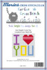 Sew Simple I Love You Cross Stitch Kit by Fat Cat