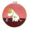 Moomin - Snorkmaiden Building in a Hoop Needle Felting Craft Kit By Crafty Kit