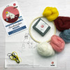 Moomin - Snorkmaiden Building in a Hoop Needle Felting Craft Kit By Crafty Kit