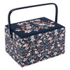 Sewing Box (L): Embroidered: Blossom Birds Sewing Box