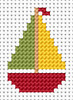 Easy  Peasy Yacht Cross Stitch Kit by Fat Cat