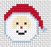 Easy  Peasy Santa Cross Stitch Kit by Fat Cat