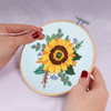 Embroidery Kit with Hoop: Sunflower with Hoop by Trimits