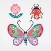 Butterfly & Bug Counted Cross Stitch Kit by Trimits