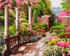 Extra Large Peace Garden Counted Cross Stitch Kit by Trimits