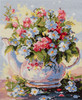 Large Bloom Printed Cross Stitch Kit By Trimits