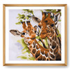 Extra Large Giraffes Printed Cross Stitch Kit by Trimits
