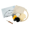 Punch Needle Kit: Yarn and Hoop:  Bee