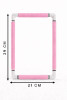 Nurge Pink Embroidery Snap Frame 21cm x 29cm