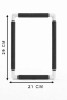Nurge Grey Embroidery Snap Frame 21cm x 29cm