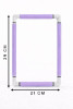 Nurge Purple Embroidery Snap Frame 21cm x 29cm