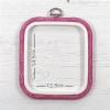 Nurge Flexi Hoops Square - PINK Grain 125mm x 145mm (5 x 5.75")
