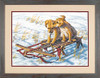 Sled Dogs Cross Stitch Kit